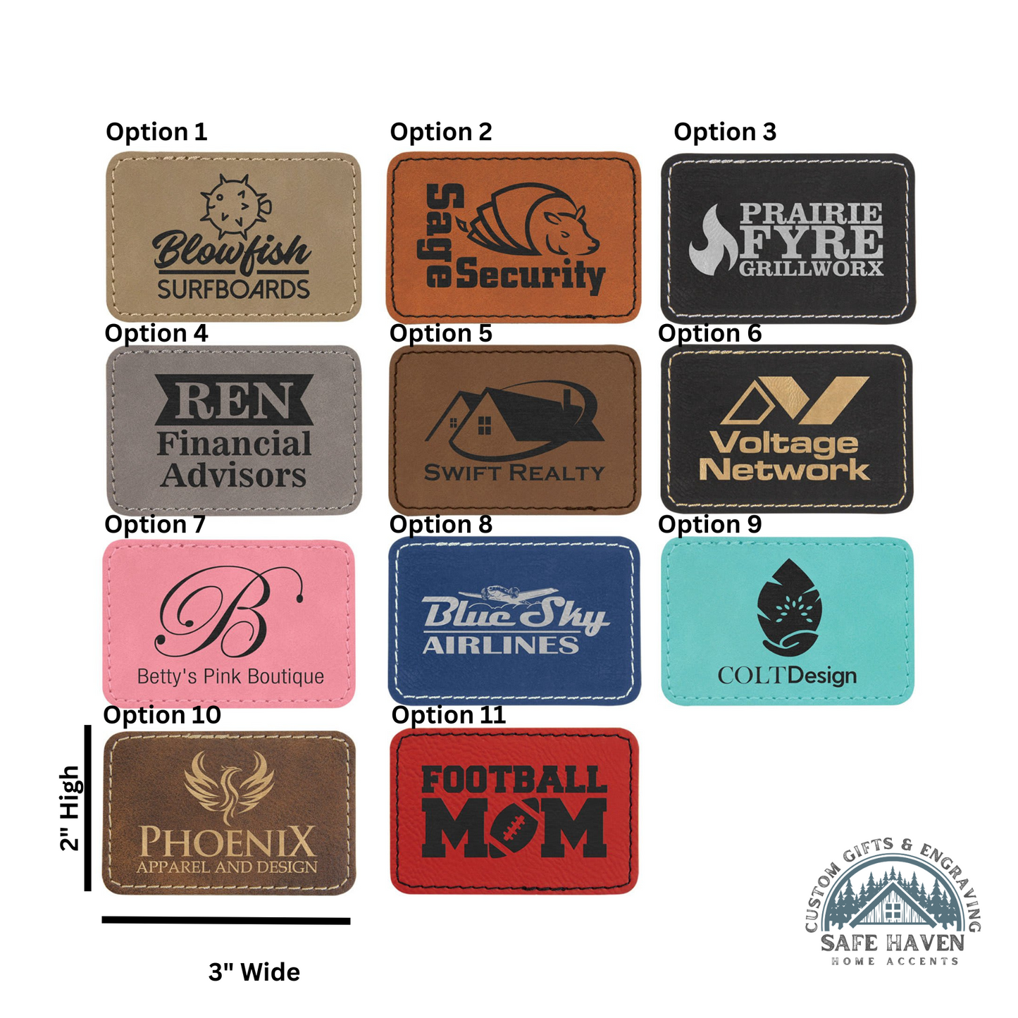 Backpack/Lunch Bag Name Patches