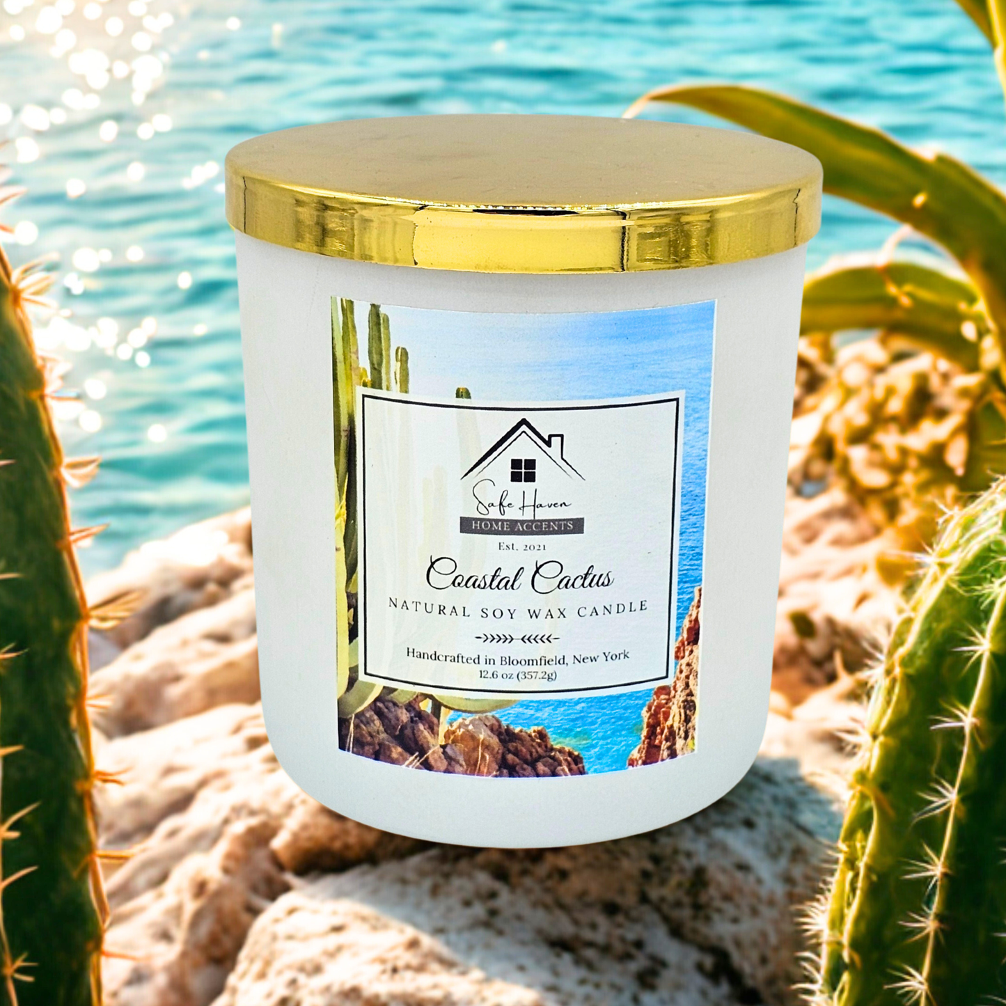 Coastal Cactus Natural Soy Wax Candle