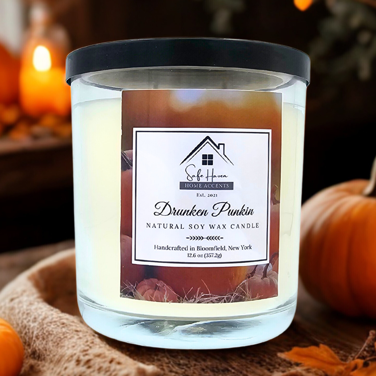 Drunken Punkin Natural Soy Wax Candle