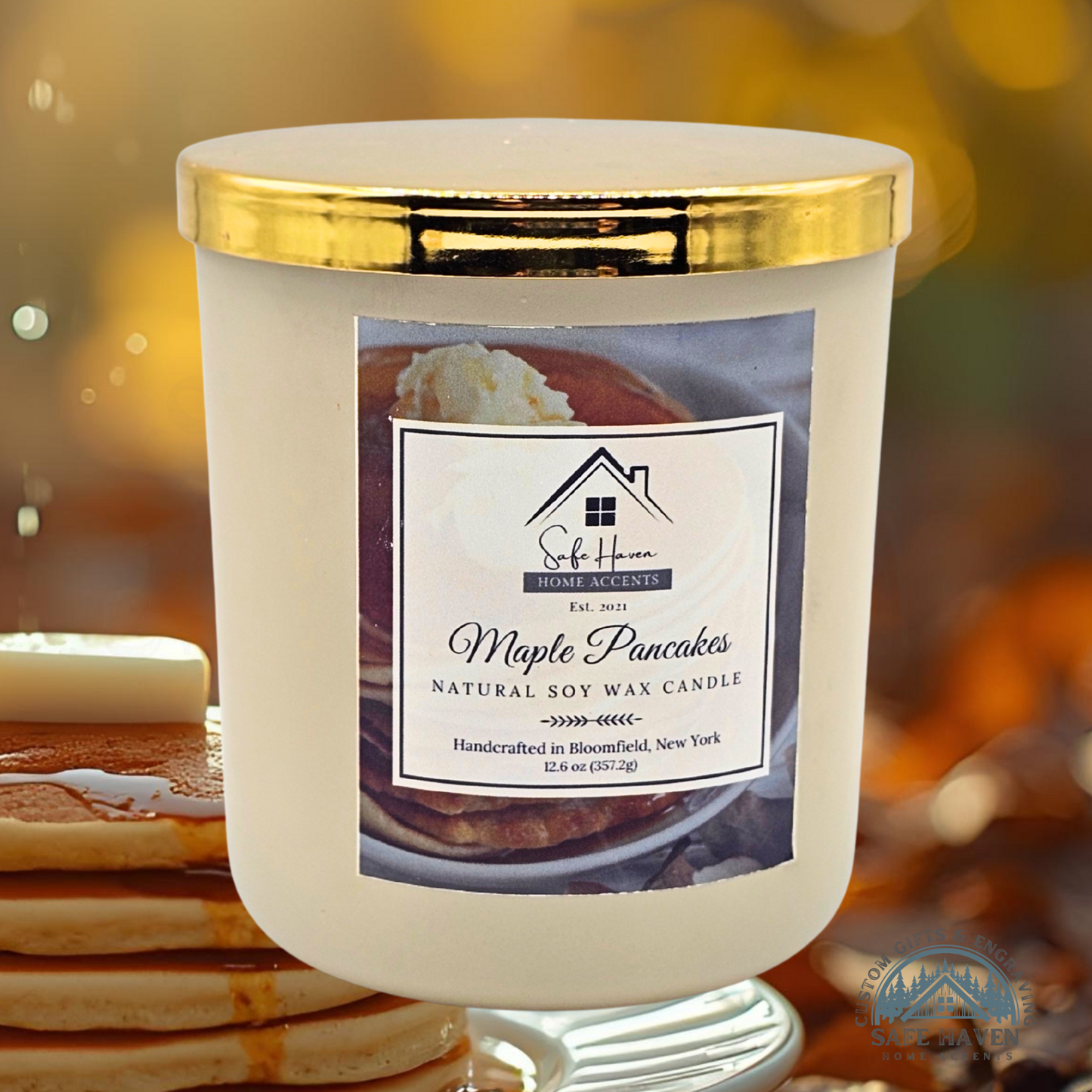 Maple Pancakes Natural Soy Wax Candle