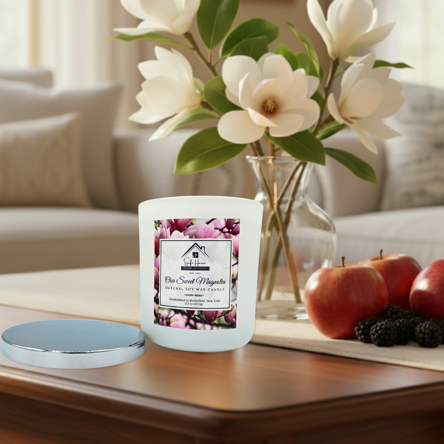 Our Sweet Magnolia Natural Soy Wax Candle