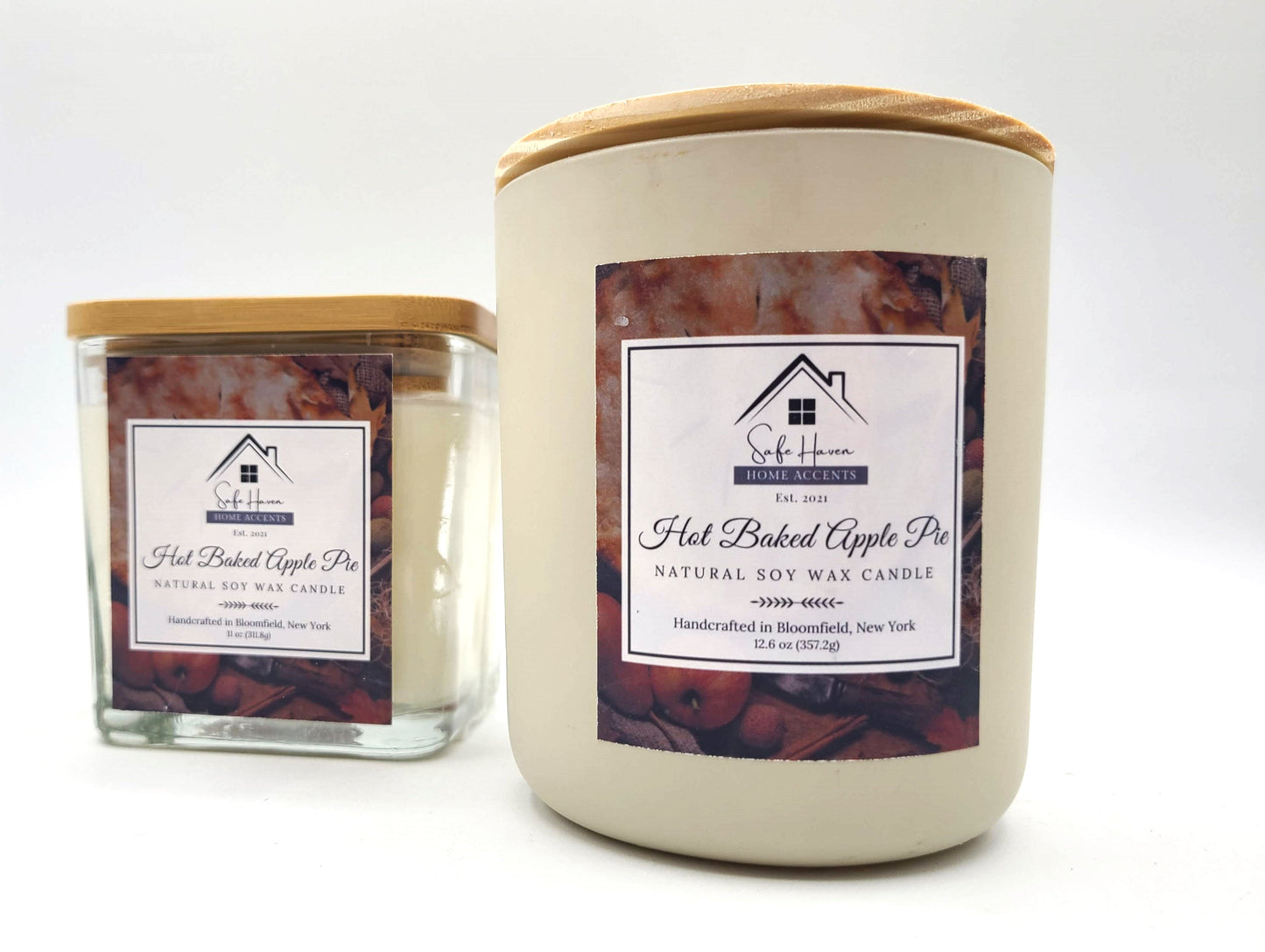 Hot Baked Apple Pie Natural Soy Wax Candle