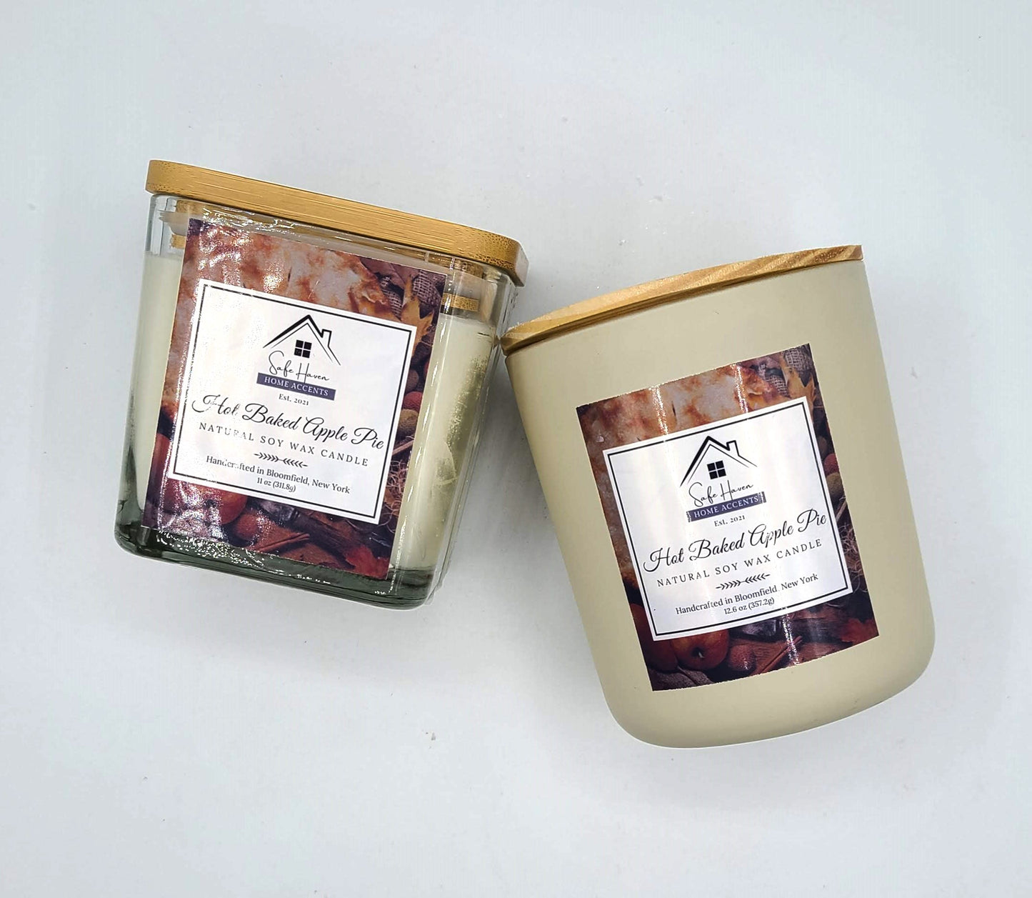 Hot Baked Apple Pie Natural Soy Wax Candle