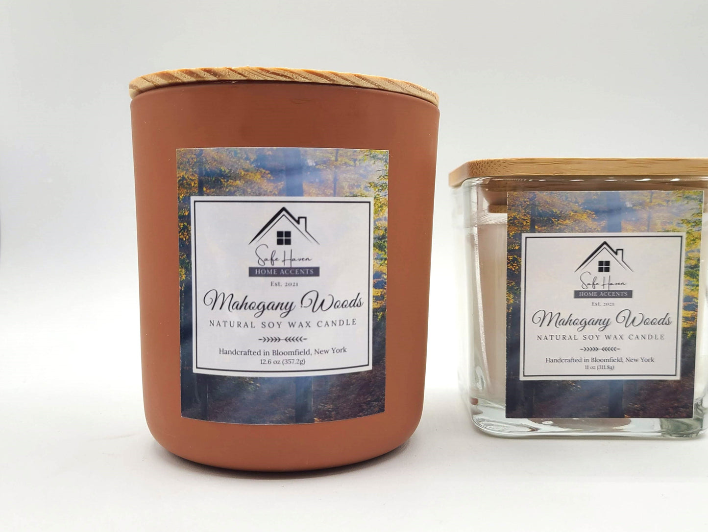 Mahogany Woods Natural Soy Wax Candle