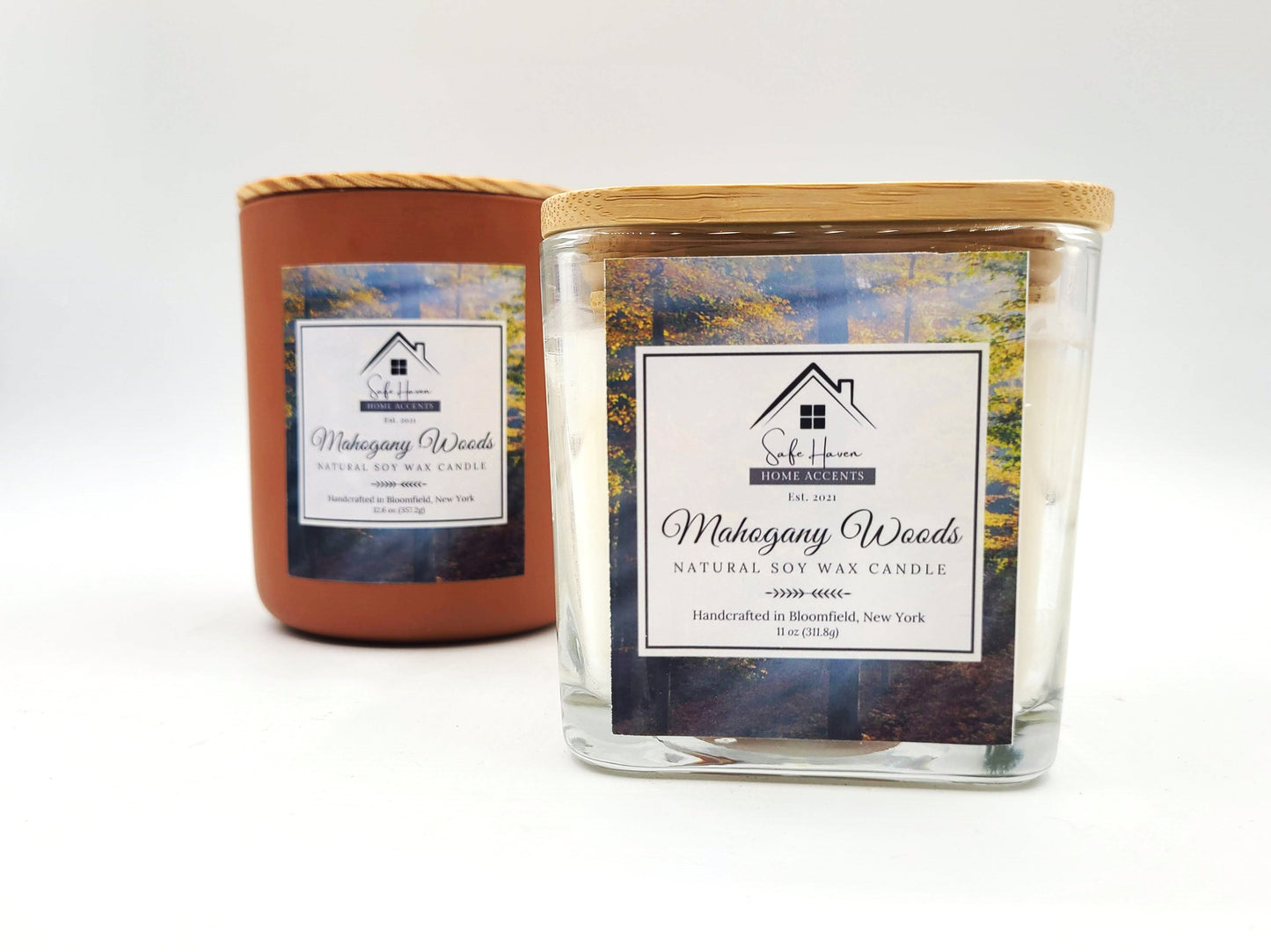 Mahogany Woods Natural Soy Wax Candle