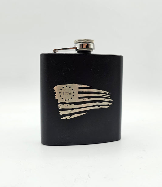 American Flag Flask