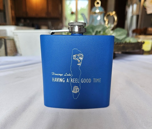 "Having a Reel Good Time" Flask