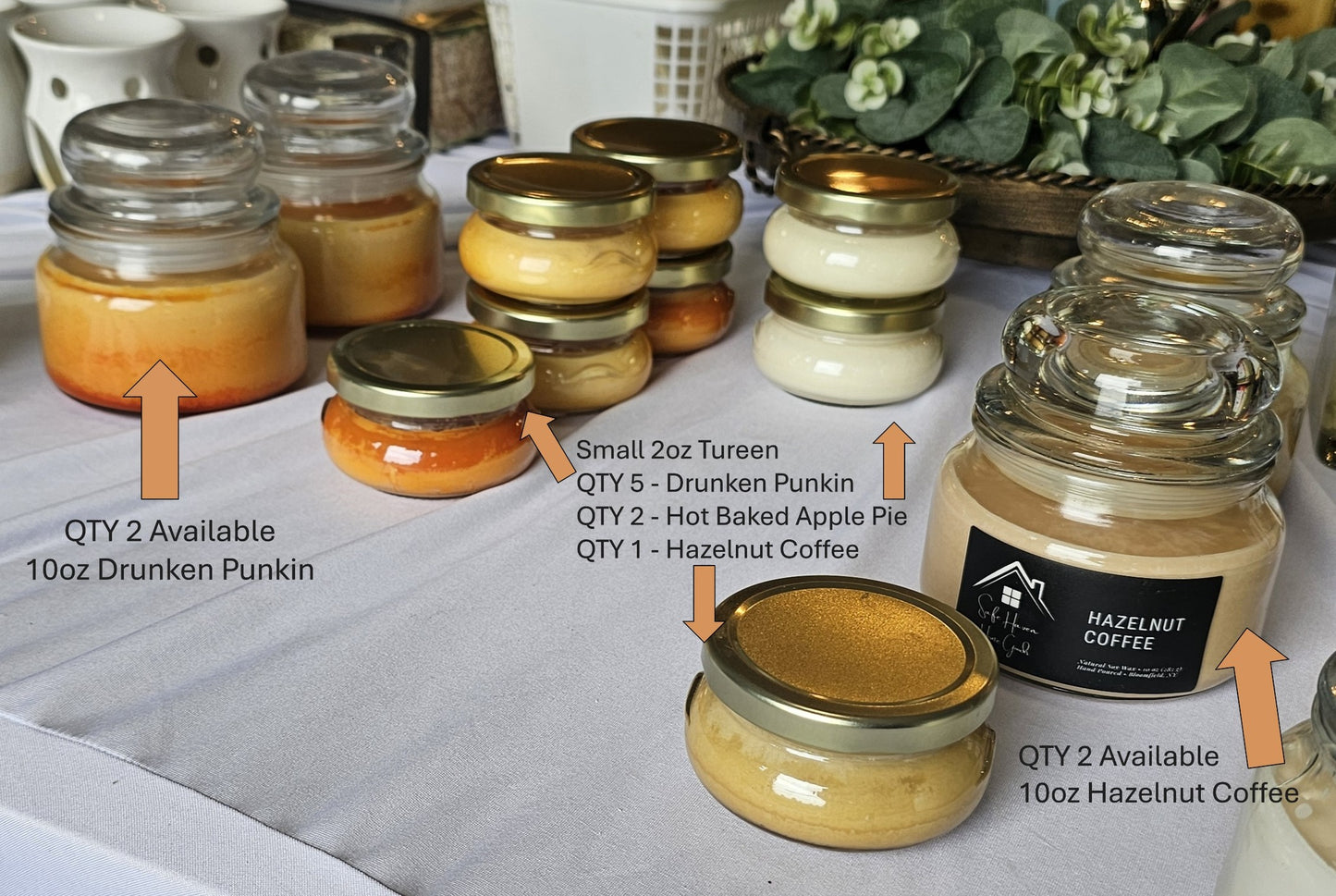 10 oz Glass Anchor Jar Soy Candles