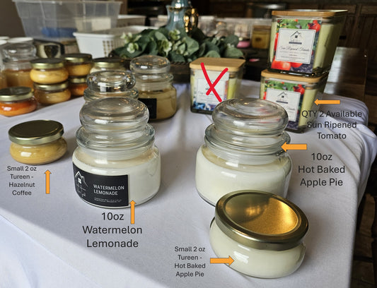 10 oz Glass Anchor Jar Soy Candles