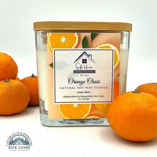 Orange Oasis Natural Soy Wax Candle