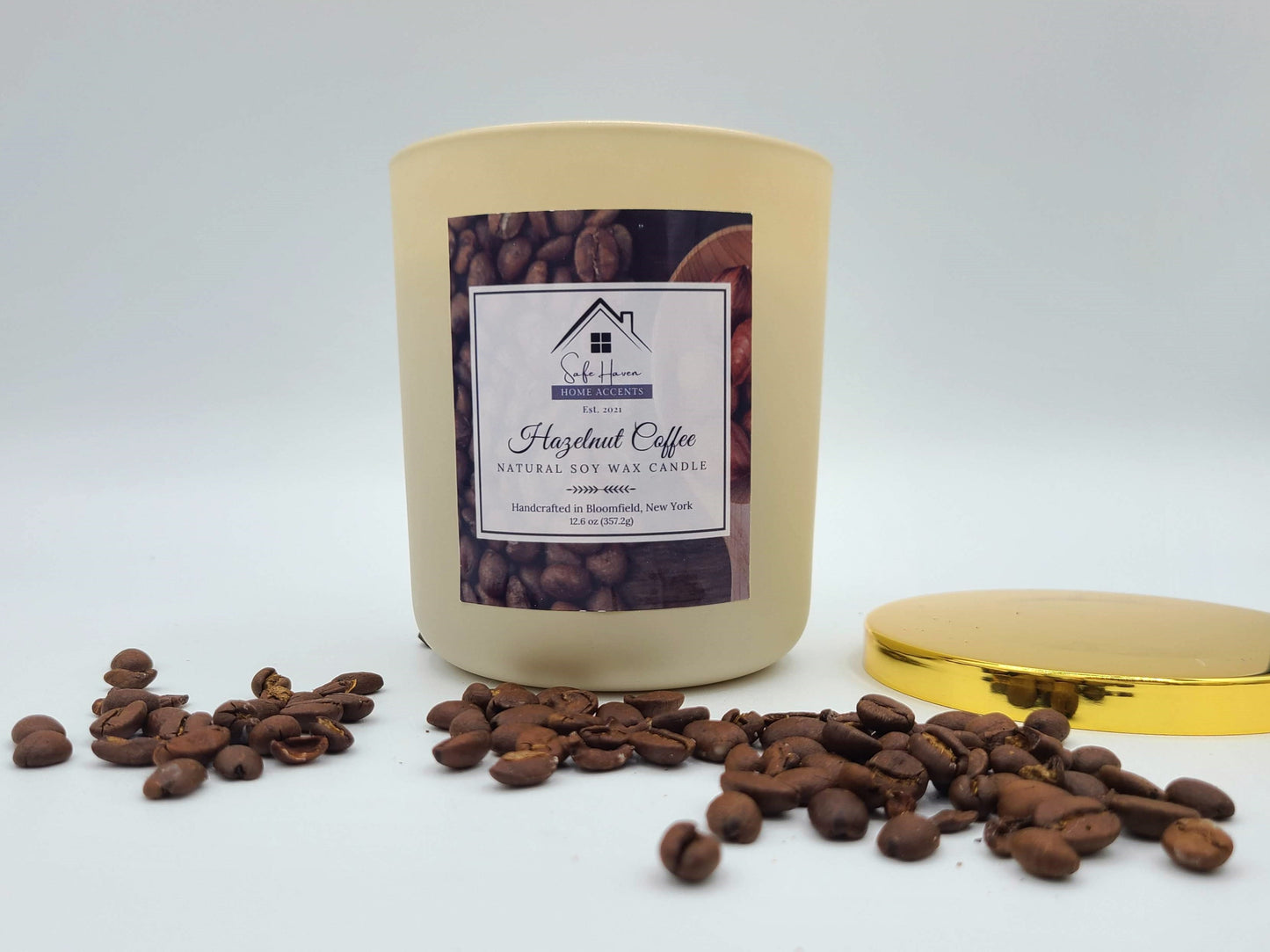 Hazelnut Coffee Natural Soy Wax Candle