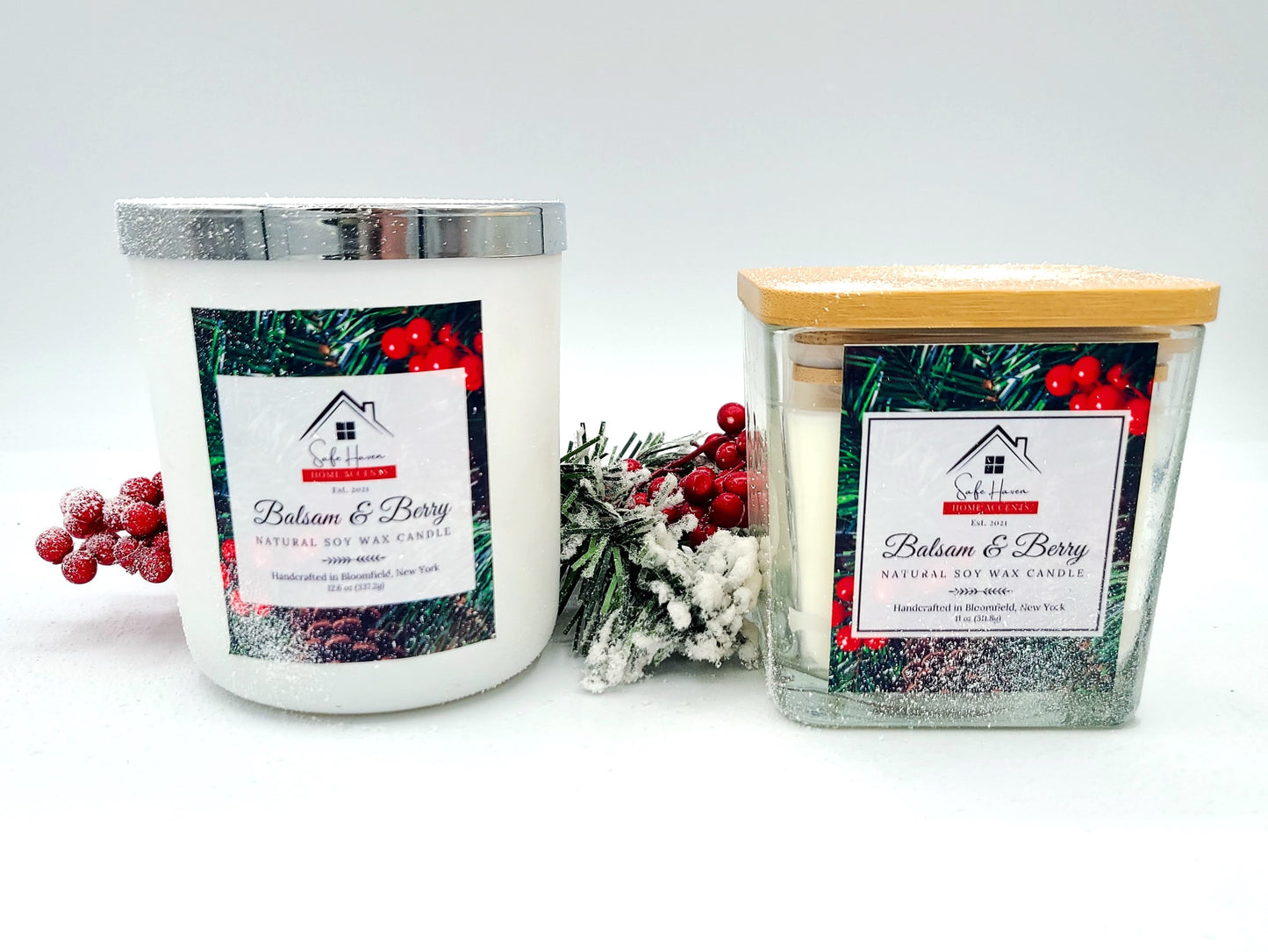Balsam & Berry Natural Soy Wax Candle