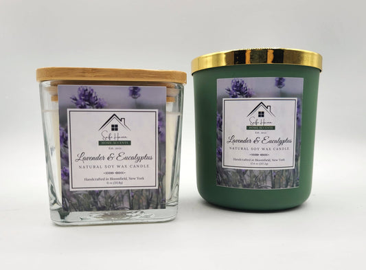 Lavender + Eucalyptus Natural Soy Wax Candle