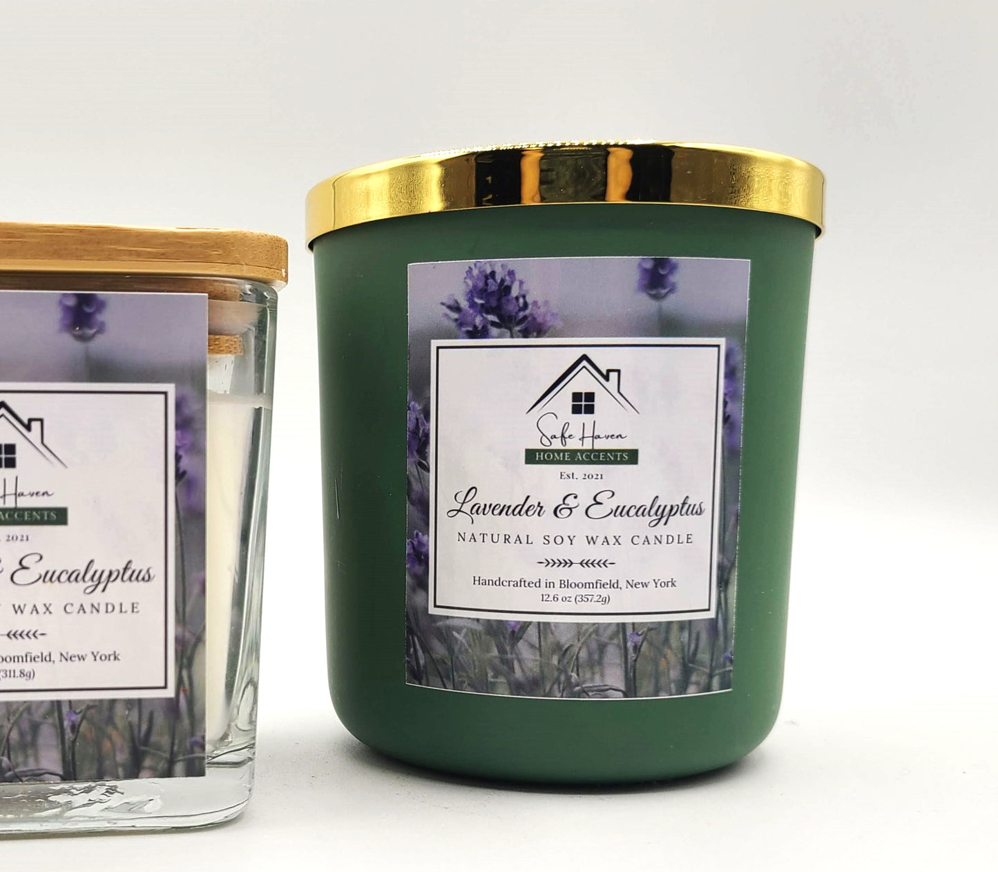Lavender + Eucalyptus Natural Soy Wax Candle