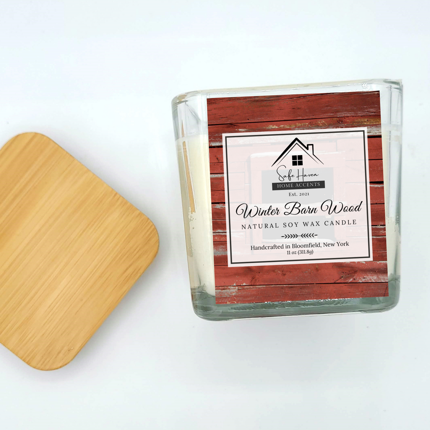 Winter Barn Wood Natural Soy Wax Candle